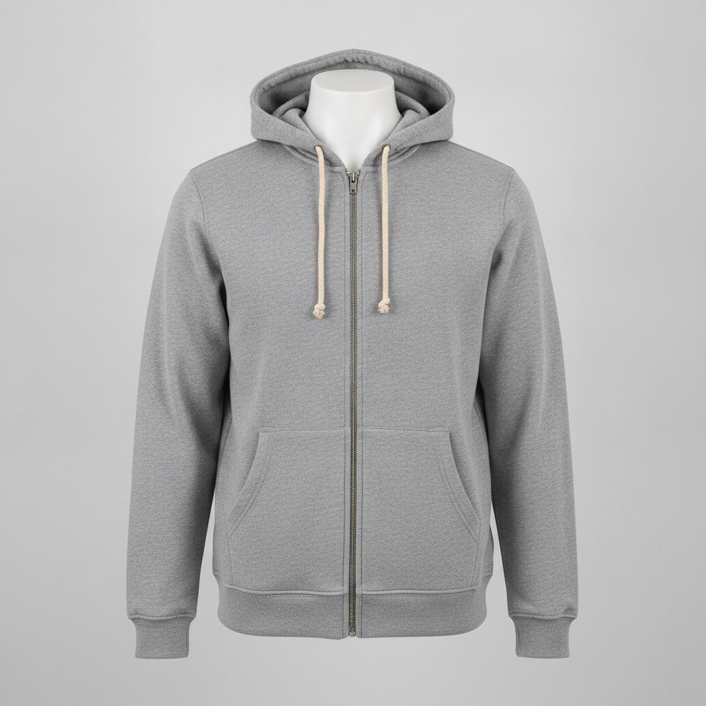 Brushed Fleece Zip Hoodie — Trident Lab Coats